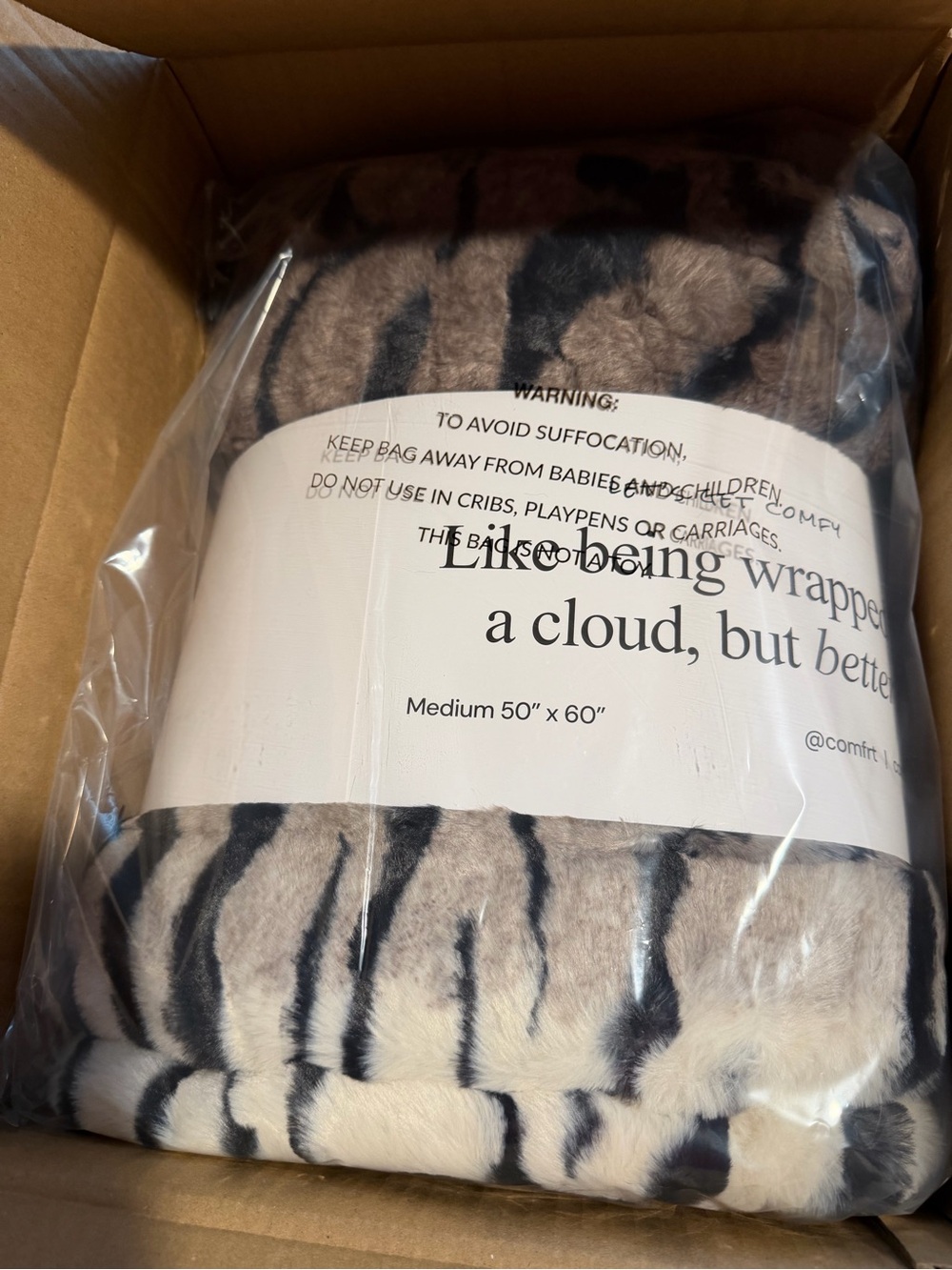 Ash tiger dreamer blanket NWT